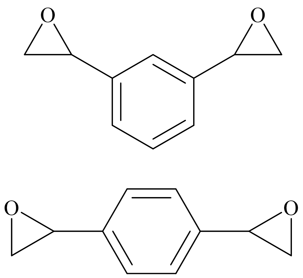 YW-622 · 双（环氧乙烷基）苯（Phenylene bis(oxirane)） · 所提供产品手册中的结构